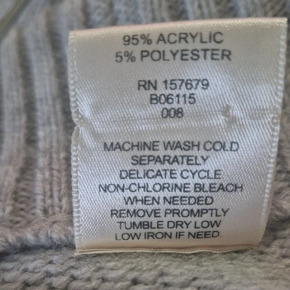 Blair Gray & Black Patterned Cardigan Nan Tucket Hamptons Preppy 80s 90s Y2k Med - Picture 10 of 10